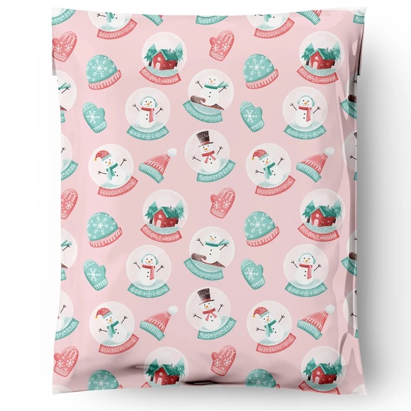 Christmas Snow globes Poly Mailers 10x13 Pack of 25 - Picture 2 of 9